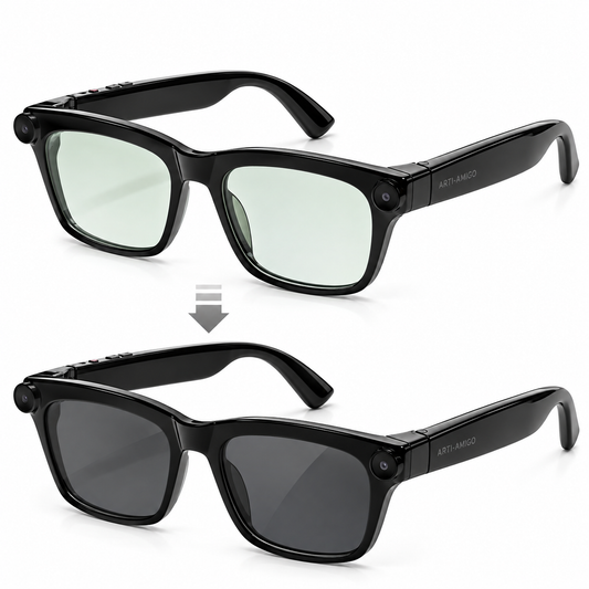 AI Smart Glasses with 2K Camera and photochromic Lenses